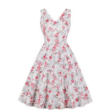 Load image into Gallery viewer, Floral Print 1950s Vintage Dress