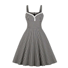 Load image into Gallery viewer, Plaid Dress ( Black &amp; White)