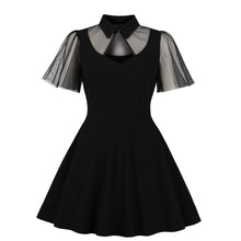 Load image into Gallery viewer, Ruffle Sleeve Mesh Illusion Dress
