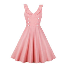 Load image into Gallery viewer, V Neck Pink Dress