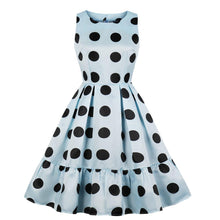 Load image into Gallery viewer, A Big Polka Dots in Blue Ruffle Dress